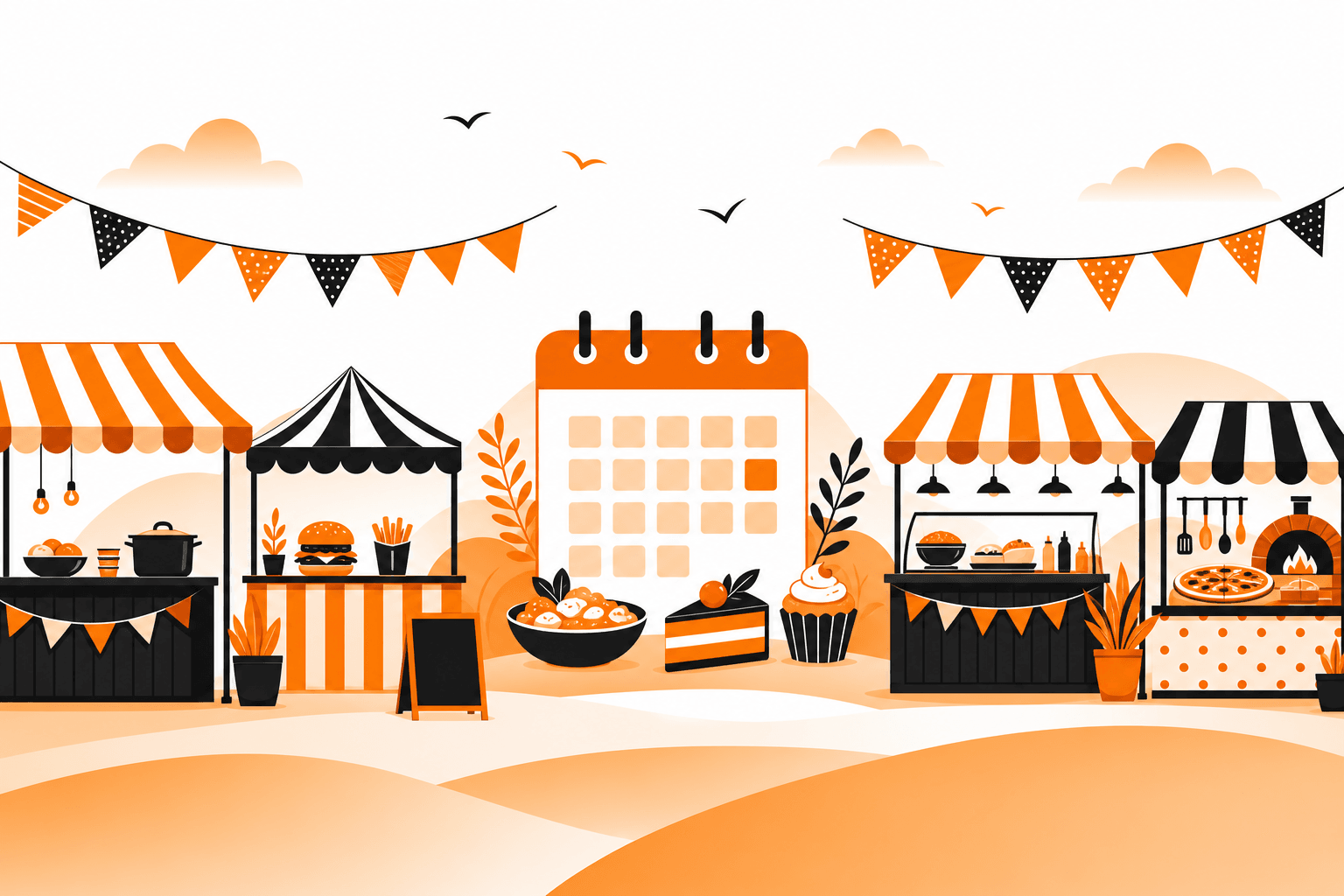 Exhibitor stands at The London Food & Drink Festival trade event