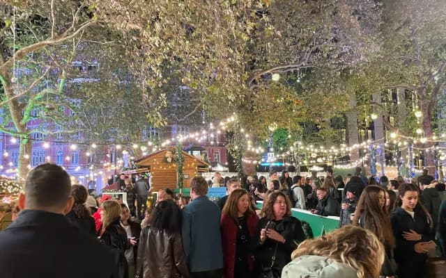 Leicester Square Christmas market